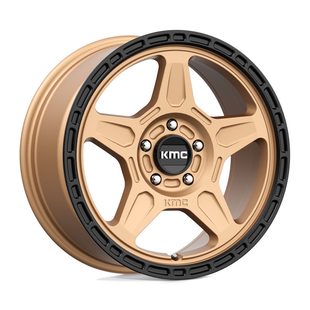 KMC KM721 ALPINE MATTE BRONZE WITH BLACK LIP - 5X4.5