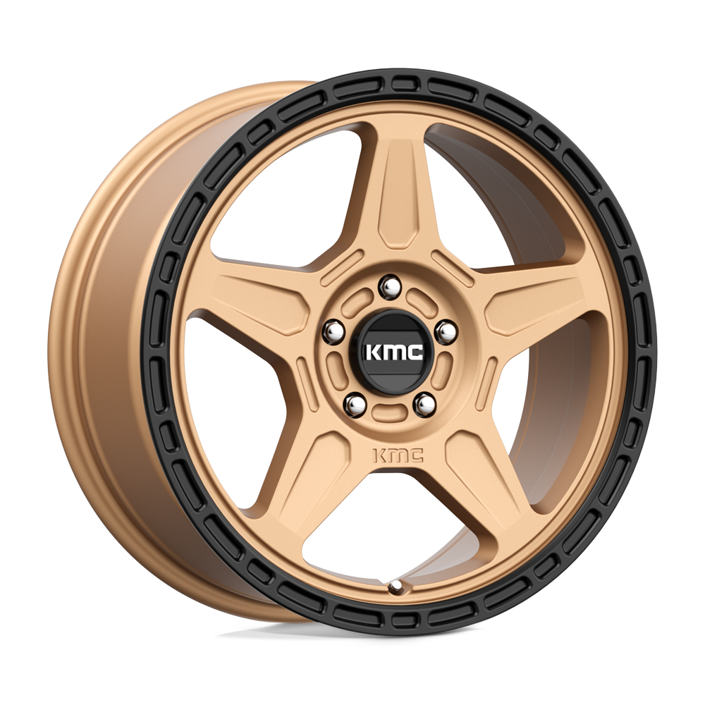 KMC KM721 ALPINE MATTE BRONZE WITH BLACK LIP - 5X4.25