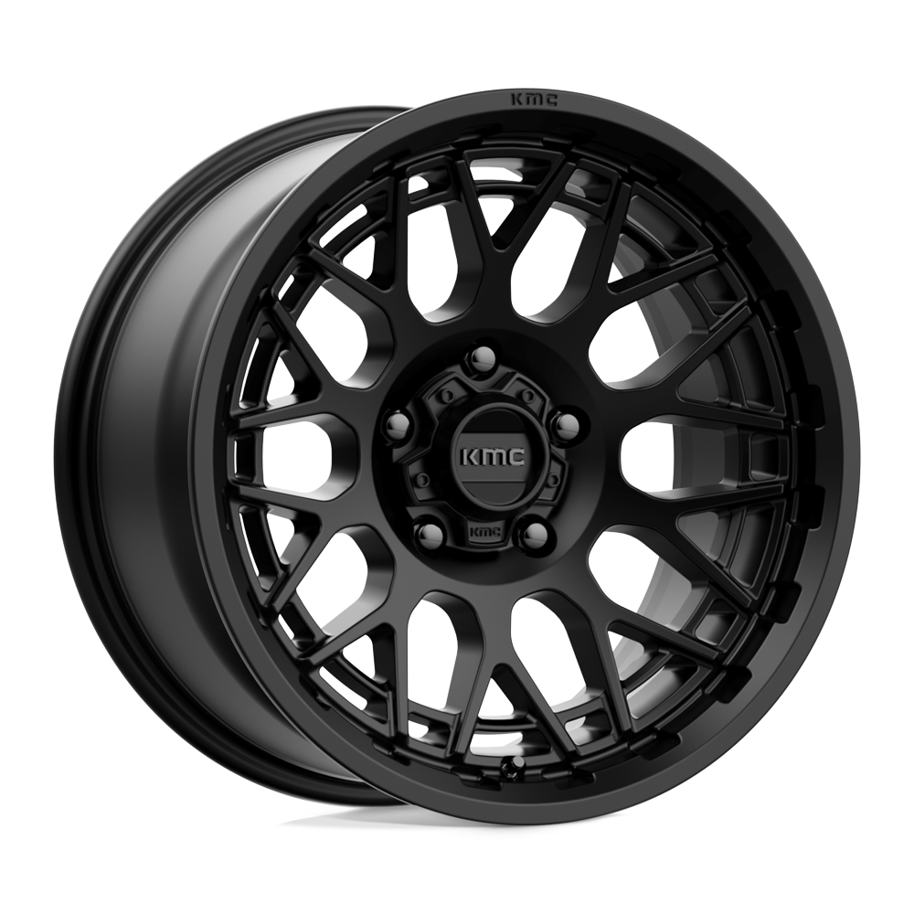 KMC KM722 TECHNIC SATIN BLACK - 6X4.5