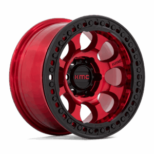 KMC KM237 RIOT BEADLOCK CANDY RED WITH BLACK RING - 5X5.0