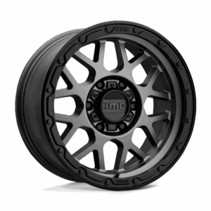 KMC KM535 GRENADE OFF-ROAD MATTE GRAY MATTE BLACK LIP - 6X5.5