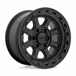 KMC KM548 CHASE SATIN BLACK WITH GLOSS BLACK LIP - 6X135