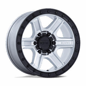 KMC KM551 OUTRUN MACHINED WITH GLOSS BLACK LIP - 5X5.0