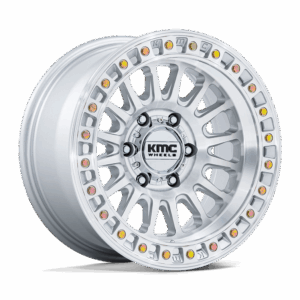KMC KM552 IMS GLOSS SILVER W/ MACHINED FACE - 8X6.5