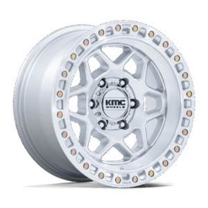 KMC KM553 TORX GLOSS SILVER W/ MACHINED FACE - 6X120