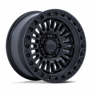 KMC KM554 AZTEC MATTE BLACK W/ GLOSS BLACK LIP - 6X120