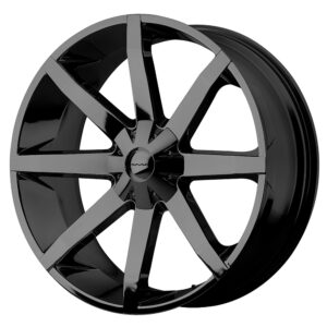 KMC KM651 SLIDE GLOSS BLACK - 5X115/120