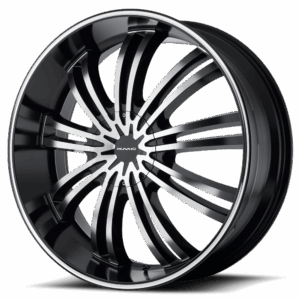 KMC KM682 SPIDER GLOSS BLACK MACHINED - 6X115
