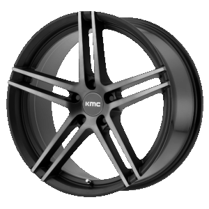 KMC KM703 MONOPHONIC SATIN BLACK TITANIUM BLACK FACE - 5X112