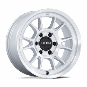 KMC KM729 RANGE GLOSS SILVER WITH MACHINED FACE - 5X5.0