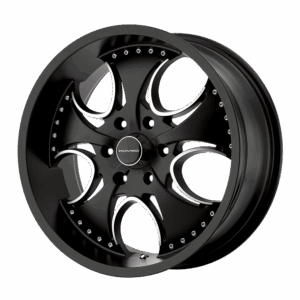 KMC KM755 VENOM MATTE BLACK - 5X4.75