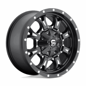 Fuel 1PC FC517 KRANK MATTE BLACK MILLED - 8X6.5