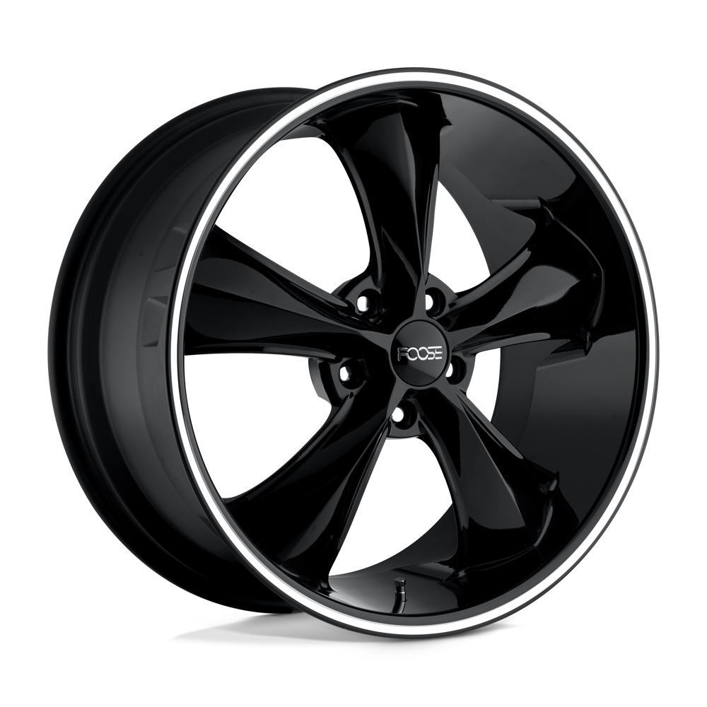 Foose 1PC OC104 LEGEND GLOSS BLACK MILLED - 5X4.75