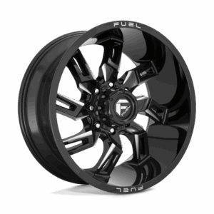 Fuel 1PC FC747 LOCKDOWN GLOSS BLACK MILLED - 8X170