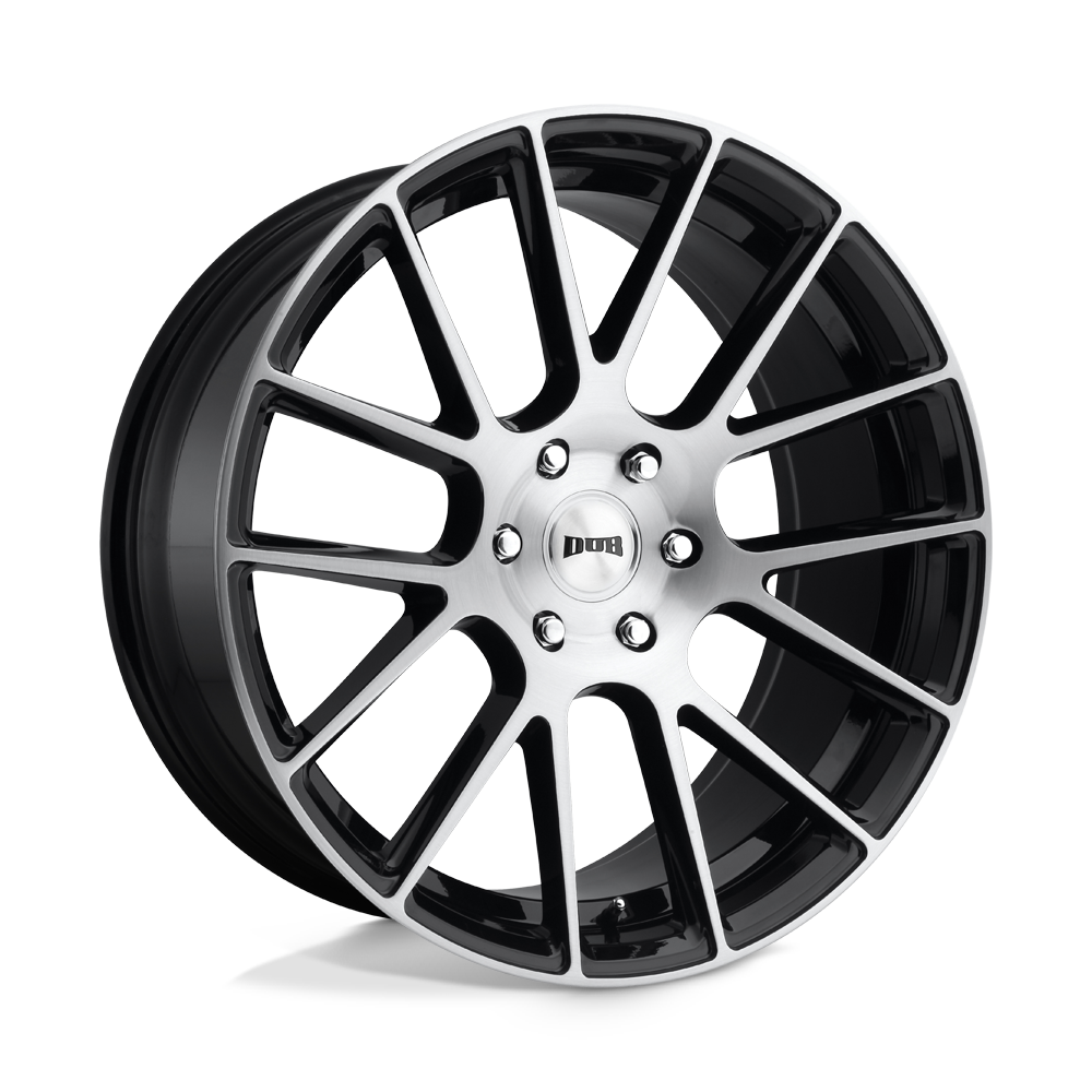 DUB 1PC DC206 LUXE GLOSS BLACK BRUSHED - 6X5.5