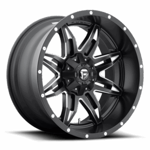 Fuel 1PC FC567 LETHAL MATTE BLACK MILLED - 5X5.5