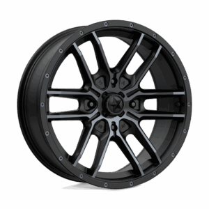 MSA Offroad Wheels MA043 FANG UTV SATIN BLACK WITH TITANIUM TINT - 4X137