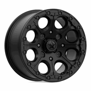 MSA Offroad Wheels MA044 CANNON UTV BEADLOCK SATIN BLACK - 4X156
