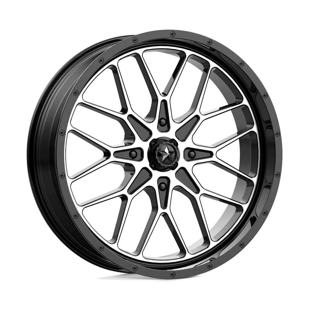 MSA Offroad Wheels MA045 PORTAL UTV GLOSS BLACK MACHINED - 4X110