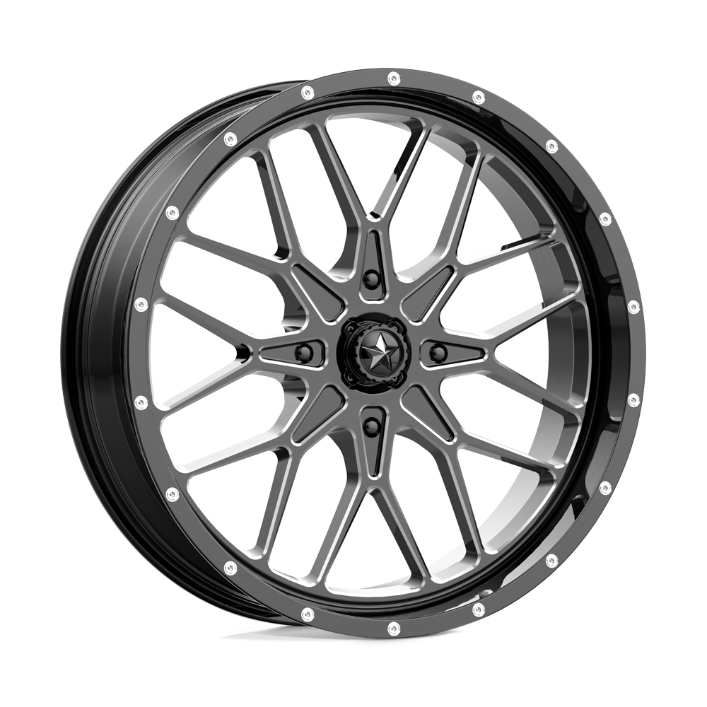 MSA Offroad Wheels MA045 PORTAL UTV GLOSS BLACK MILLED - 4X137