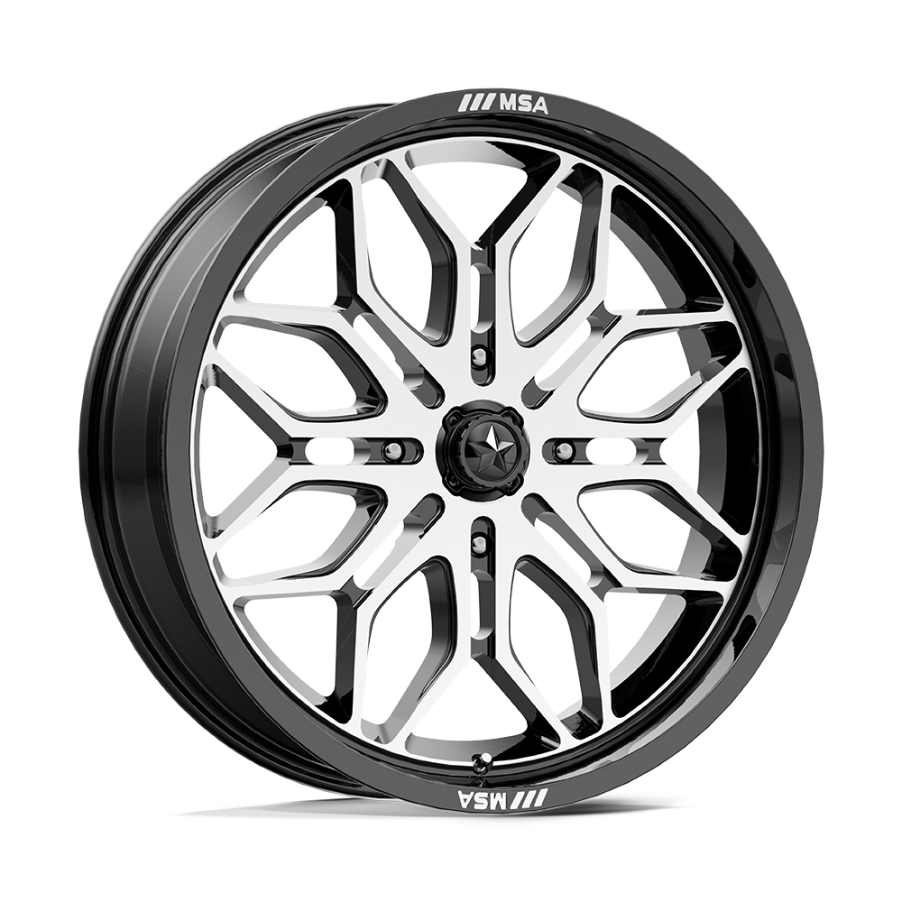 MSA Offroad Wheels MA047 SNIPER UTV GLOSS BLACK MACHINED - 4X137