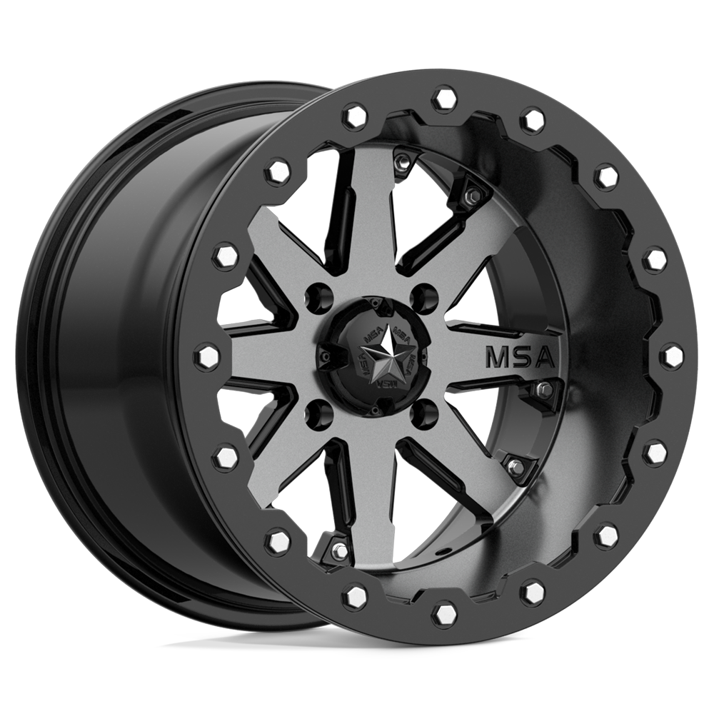 MSA Offroad Wheels MA021 LOK UTV BEADLOCK CHARCOAL TINT - 4X110