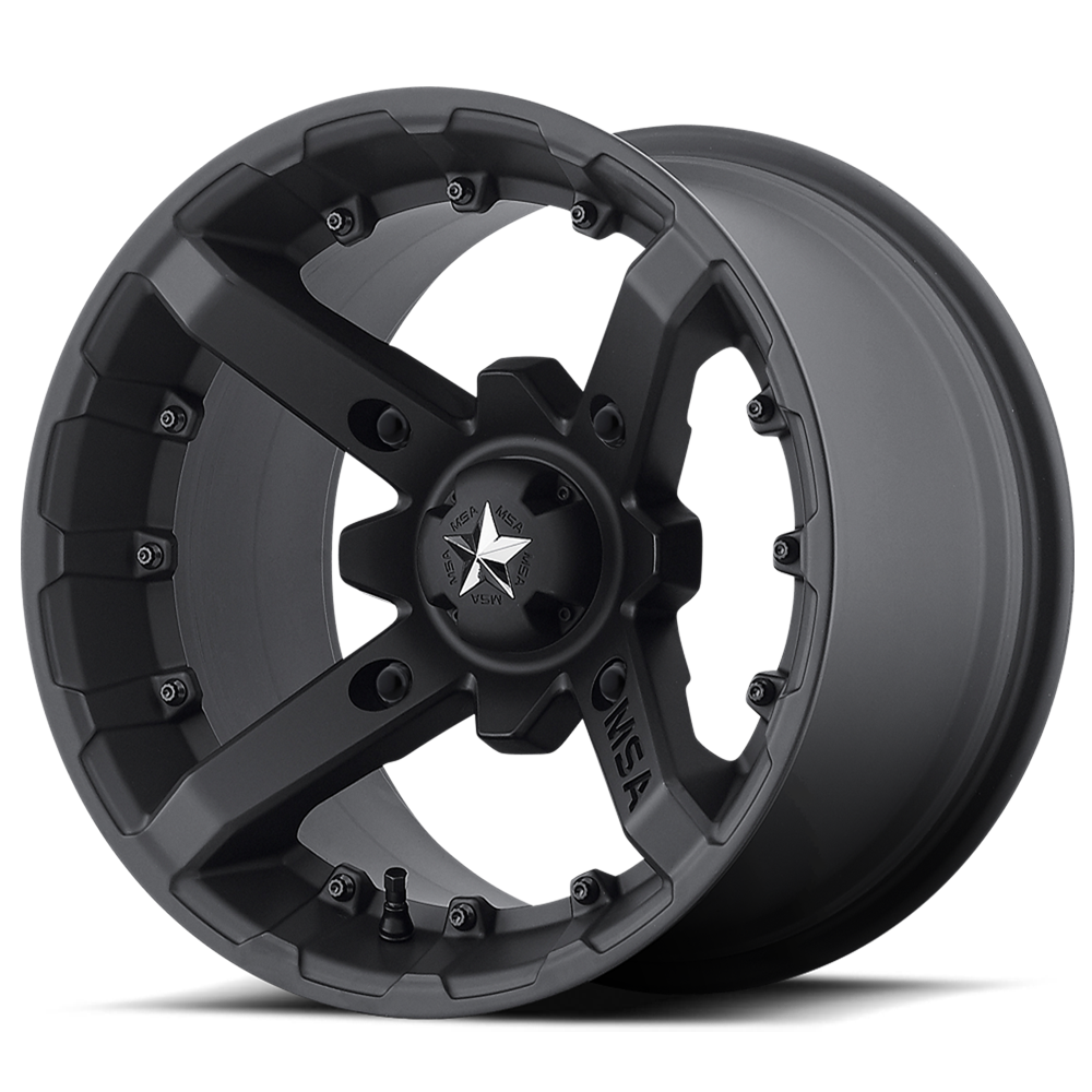MSA Offroad Wheels MA023 BATTLE UTV FLAT BLACK - 4X137