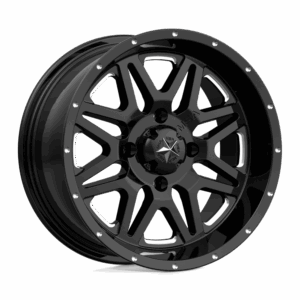 MSA Offroad Wheels MA026 VIBE UTV MILLED GLOSS BLACK - 4X137