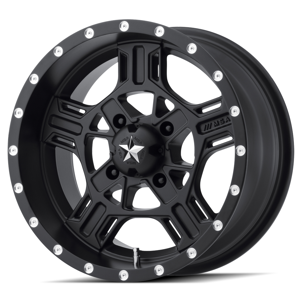 MSA Offroad Wheels MA032 AXE UTV SATIN BLACK - 4X137
