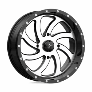MSA Offroad Wheels MA036 SWITCH UTV MACHINED GLOSS BLACK - 4X156