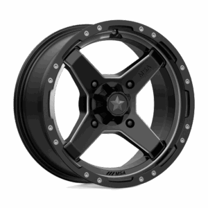 MSA Offroad Wheels MA039 CROSS UTV SATIN BLACK TITANIUM TINT - 4X156