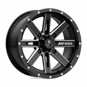 MSA Offroad Wheels MA041 BOXER UTV GLOSS BLACK MILLED - 4X110