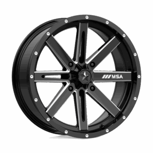 MSA Offroad Wheels MA041 BOXER UTV GLOSS BLACK MILLED - 4X137