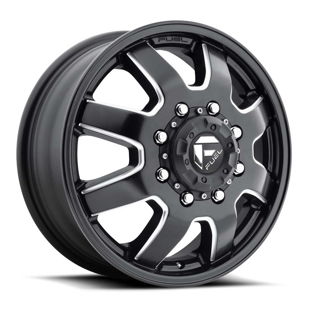 Fuel 1PC FC538 MAVERICK DUALLY MATTE BLACK MILLED - 8X200