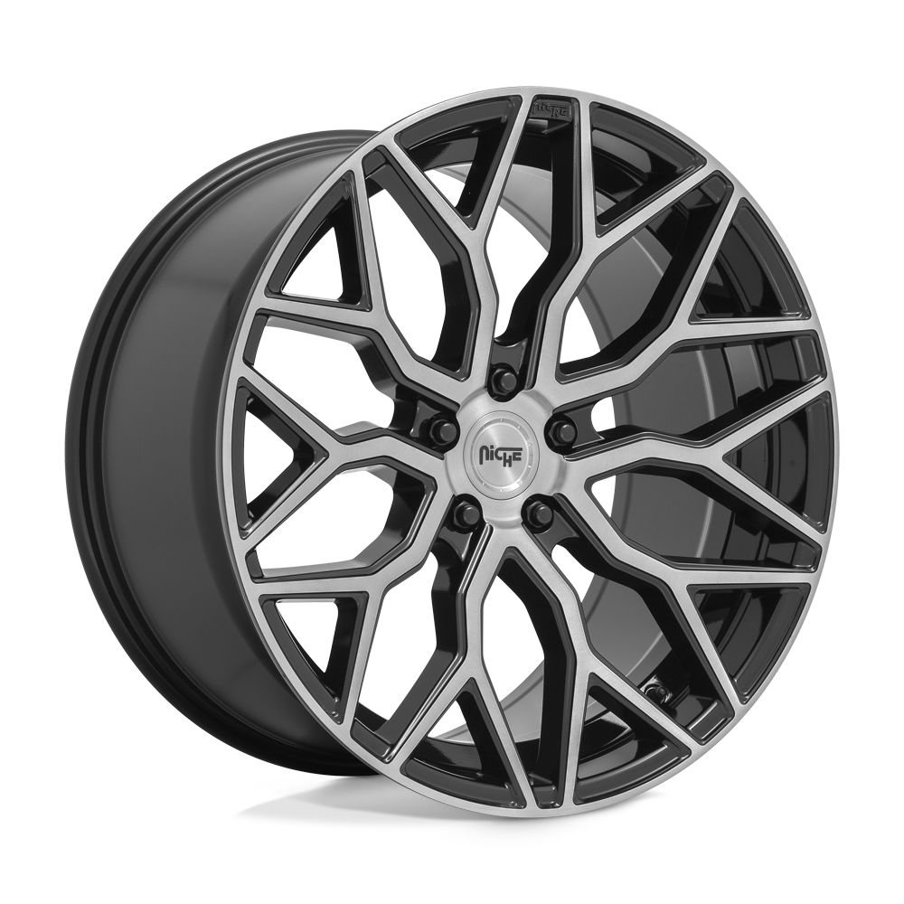 Niche 1PC NC262 MAZZANTI GLOSS BLACK BRUSHED FACE - 5X4.5