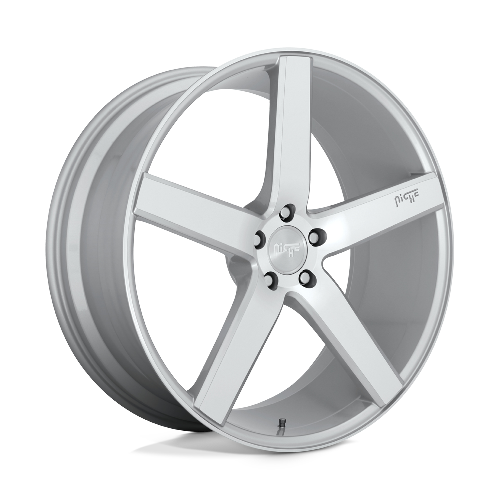 Niche 1PC NC135 MILAN GLOSS SILVER MACHINED - 5X4.5