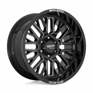 Moto Metal MO802 WARLOCK GLOSS BLACK MILLED - 5X5.0