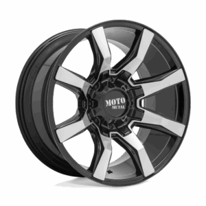 Moto Metal MO804 SPIDER GLOSS BLACK MACHINED - 6X135/5.5