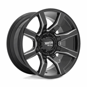 Moto Metal MO804 SPIDER GLOSS BLACK MILLED - 8X6.5