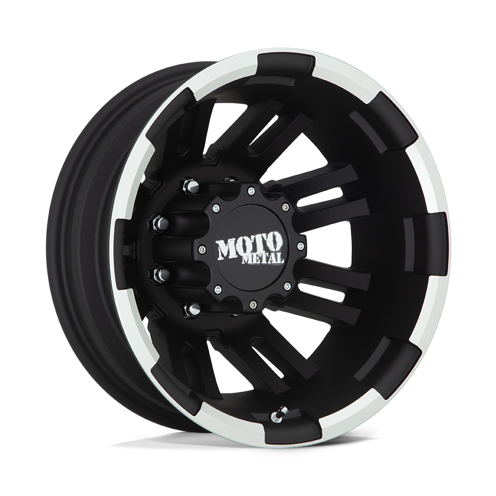 Moto Metal MO963 MO963 DUALLY MATTE BLACK MACHINED - REAR - 8X6.5