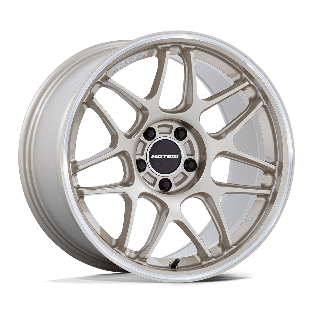 Motegi MR158 TSUBAKI MOTORSPORT GOLD W/ MACHINED LIP - 5X100