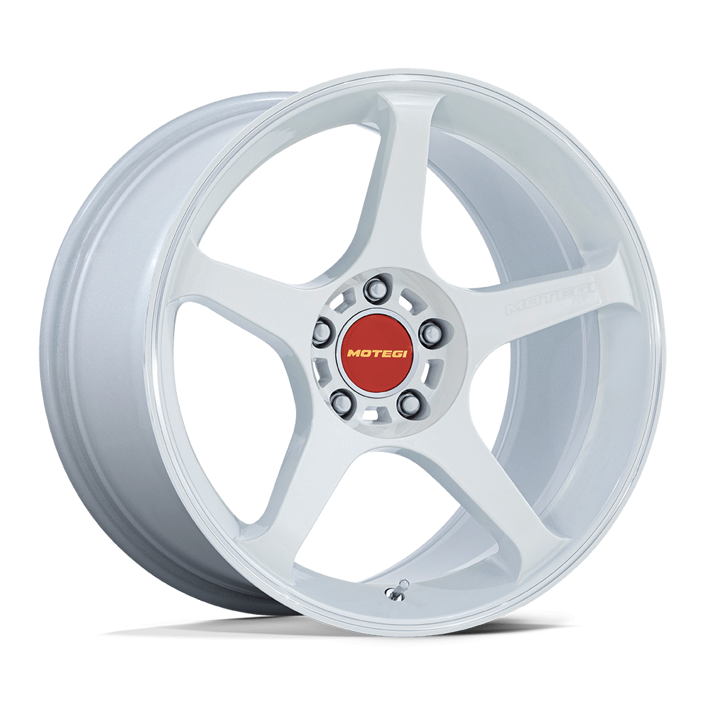 Motegi MR159 BATTLE V MATSURI WHITE PEARL W/ MACHINED LIP STRIPE - 5X100