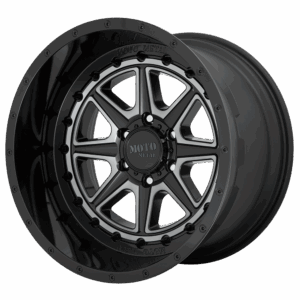 Moto Metal MO801 PHANTOM GLOSS BLACK WITH GRAY TINT - 8X180