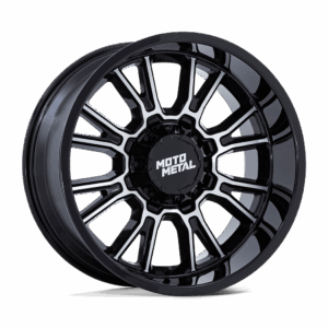 Moto Metal MO810 LEGACY GLOSS BLACK MACHINED - 5X5.0/5.5