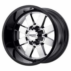 Moto Metal MO962 MO962 PVD CENTER GLOSS BLACK LIP - 6X135
