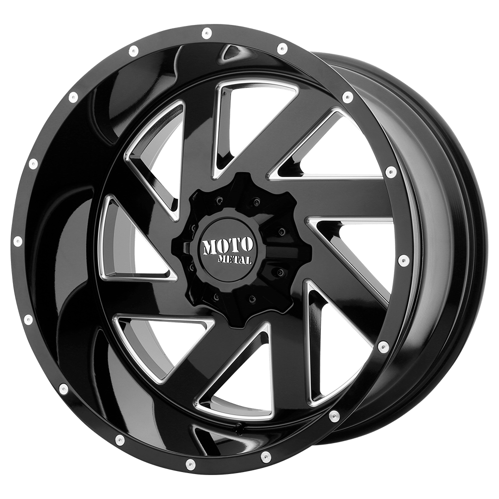 Moto Metal MO988 MELEE GLOSS BLACK MILLED - 5X5.0/5.5