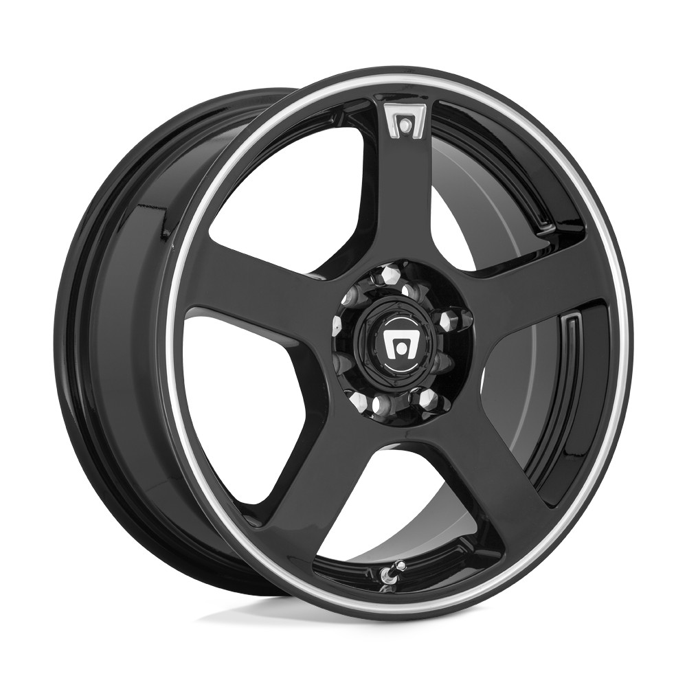 Motegi MR116 FS5 GLOSS BLACK MACHINED FLANGE - 5X100/4.5