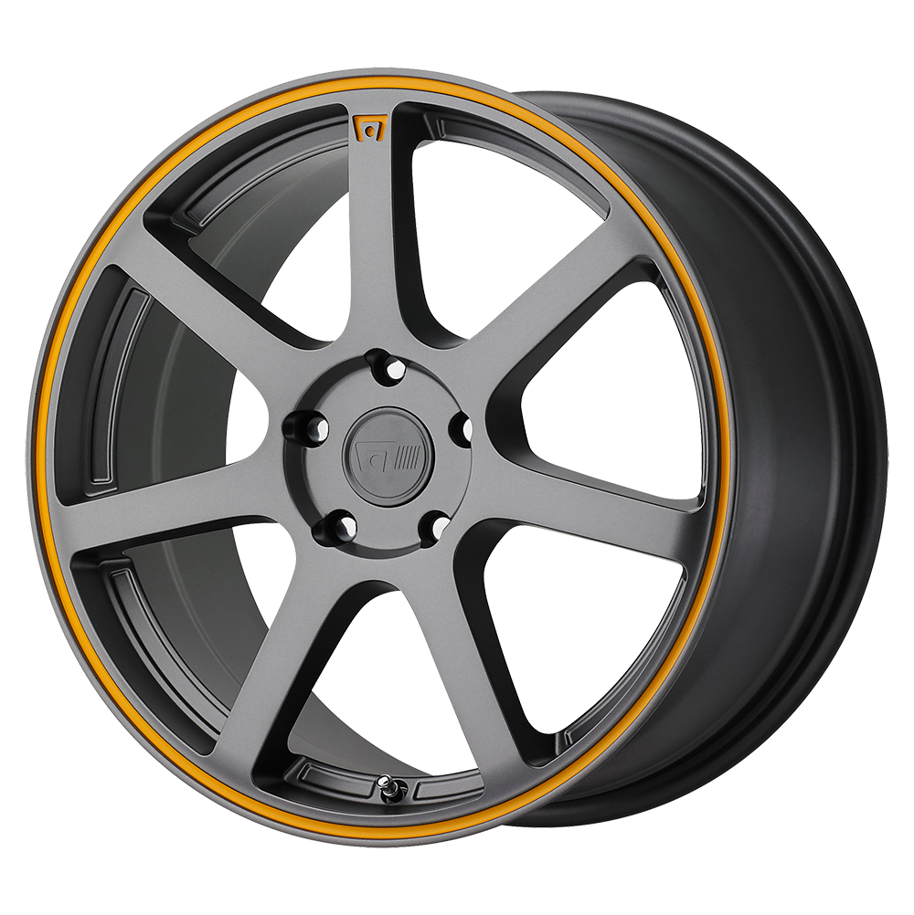 Motegi MR132 MR132 MATTE GRAY ORANGE STRIPE - 5X120