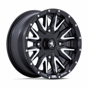 MSA Offroad Wheels MA049 CREED UTV MATTE BLACK MACHINED - 4X110