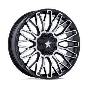 MSA Offroad Wheels MA050 CLUBBER UTV GLOSS BLACK MACHINED - 5X4.5